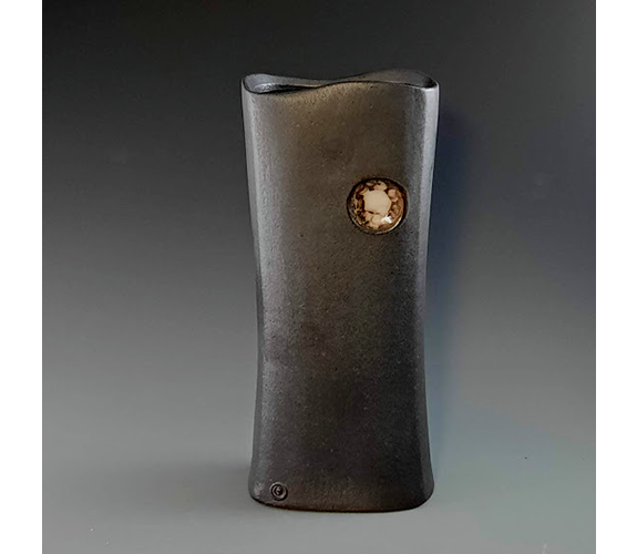 Nezumi Shino Glazed Vase - Reid Ozaki